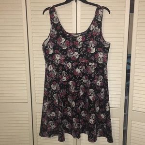 Torrid Plus Size Skull Skater Dress